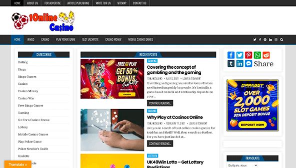 1 online casino (1onlinecasino.org)