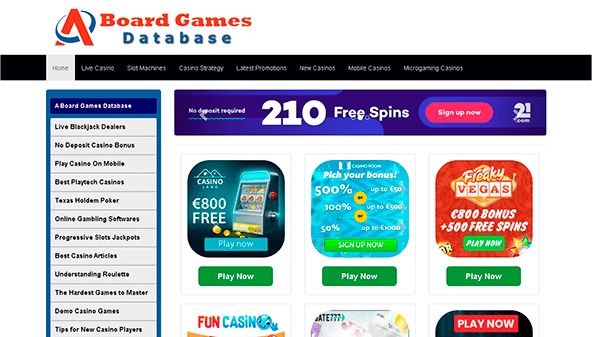 En databas för brädspel (aboardgamesdatabase.com)