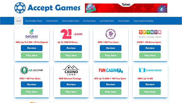 Acceptera spel (acceptgames.com)