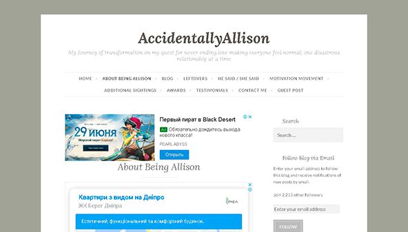 Versehentlich Allison (accidentallyallison.com)