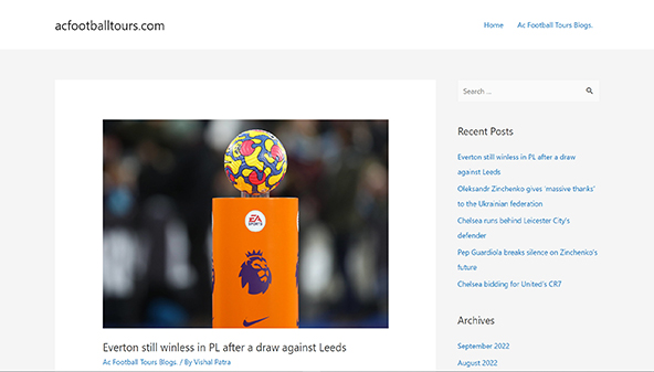 acfootballtours.com
