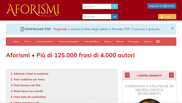 Meglio (Aforismi) (aforismi.meglio.it)