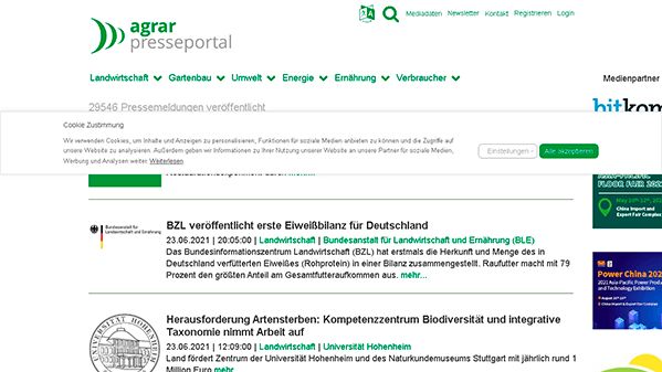 بوابة الصحافة الزراعية (agrar-presseportal.de)