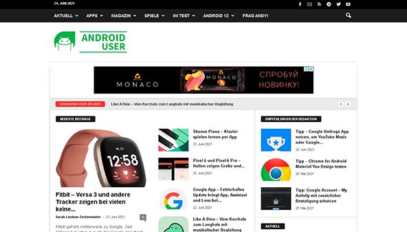 Android naudotojas (android-user.de)