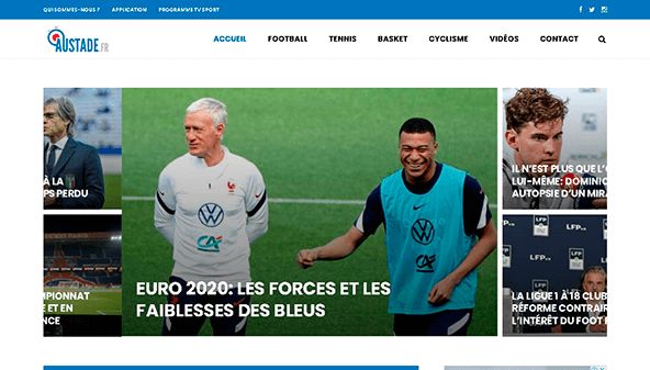 No estádio (austade.fr)