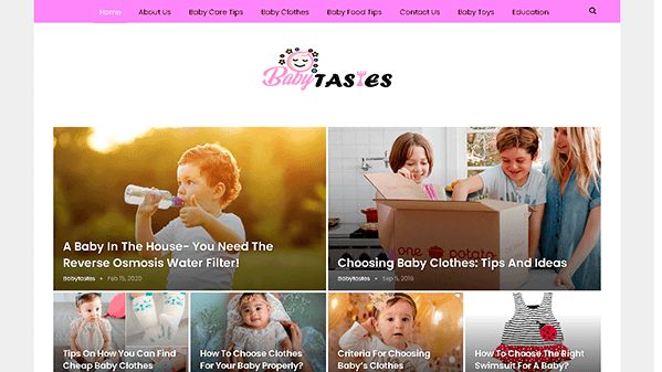 Gostos de bebê (babytastes.com.au)