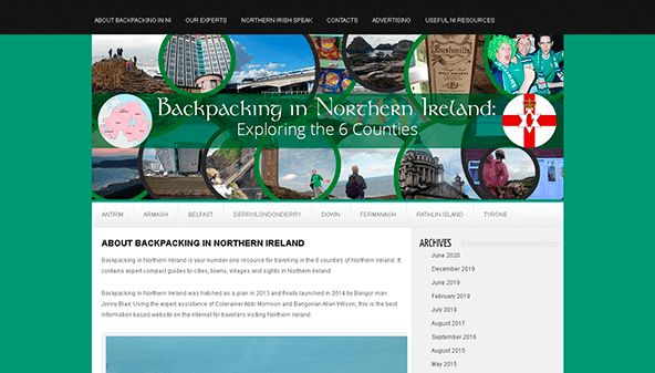 Randonnée en Irlande du Nord (backpackingnorthernireland.com)