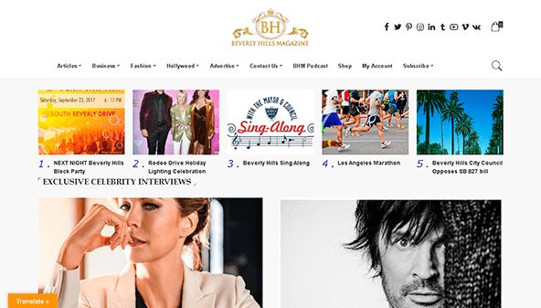 Beverly Hills-lehti (beverlyhillsmagazine.com)