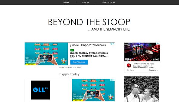 Už stulpo (beyondthestoop.com)