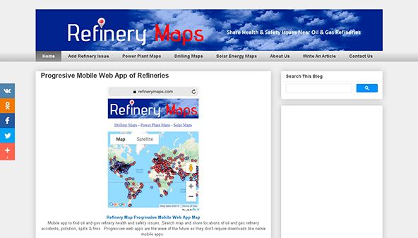 Blog de mapas da refinaria (blog.refinerymaps.com)