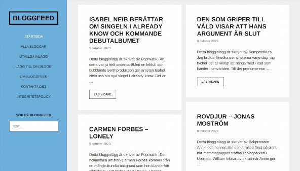 Kanał bloga (bloggfeed.se)