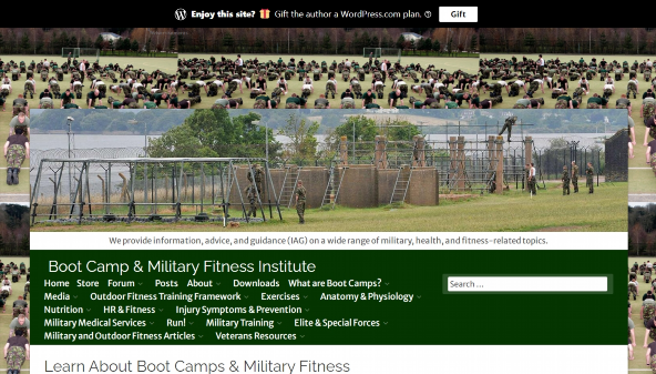 Boot camp ir karinio kūno rengybos institutas (bootcampmilitaryfitnessinstitute.com)