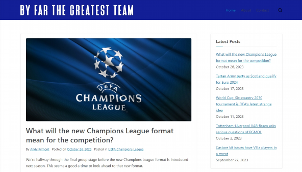 byfarthegreatestteam.com