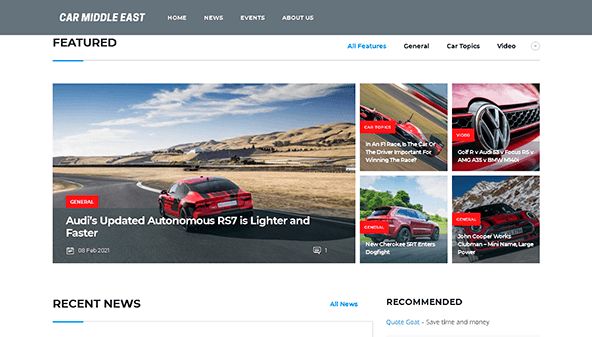 Samochód Bliski Wschód (carmiddleeast.com)