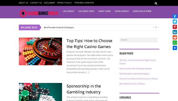 Casino bonus poker (casinobonuspoker.com)