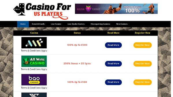 Casino for us players (casinoforusplayers.org)