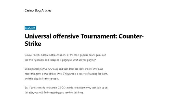 Casino blogi artikkeleita (casinosblog.net)