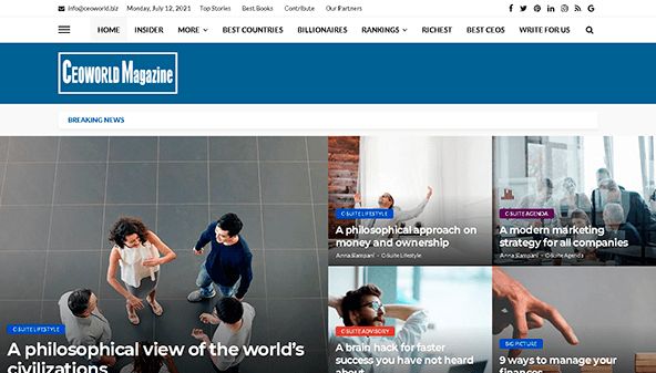 Генеральний директор світового журналу (ceoworld.biz)