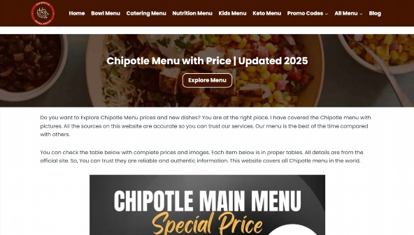 chipotlesmenus.com