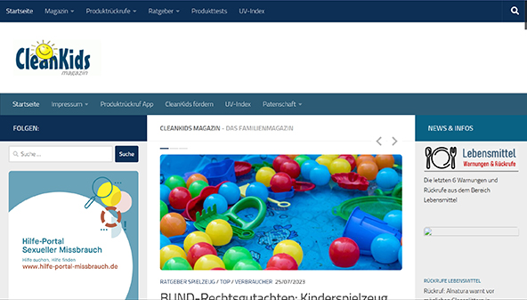 Czyste czasopismo dla dzieci (cleankids.de)
