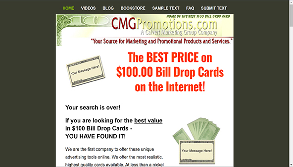 Рекламные акции CMG (cmgpromotions.com)