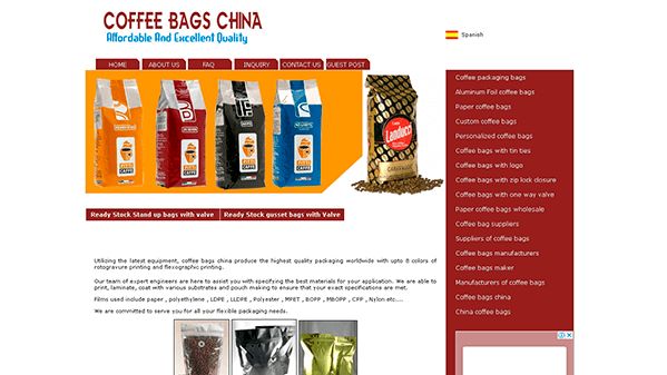 Kaffeposer Kina (coffeebagschina.com)