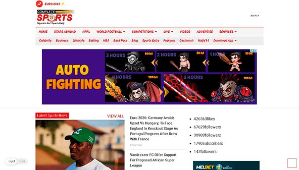 Complete sports Nigeria (completesports.com)