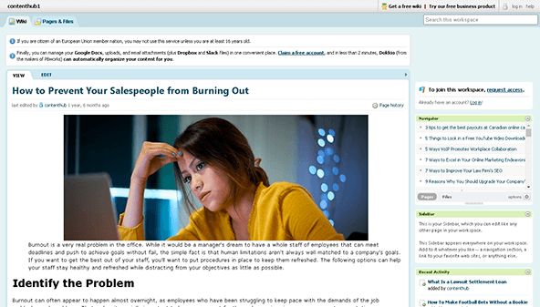 Innehållhub1 (contenthub1.pbworks.com)