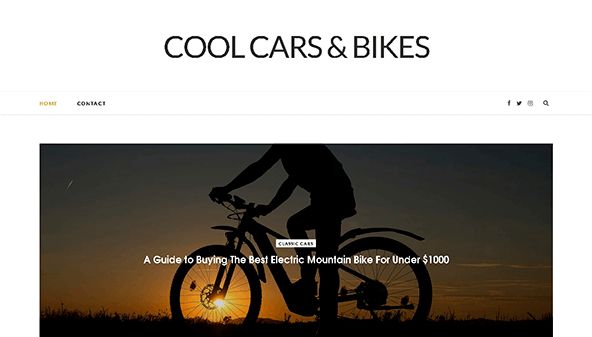 Fajne samochody i rowery (coolcarsandbikes.com)
