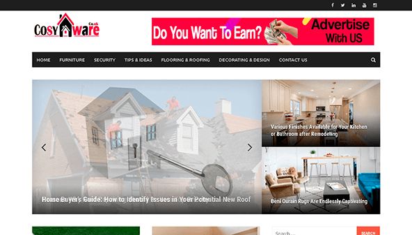 Articles de maison confortables (cosyhomeware.co.uk)