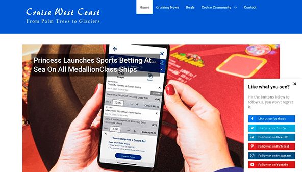 Kryssning västkusten (cruisewestcoast.com)