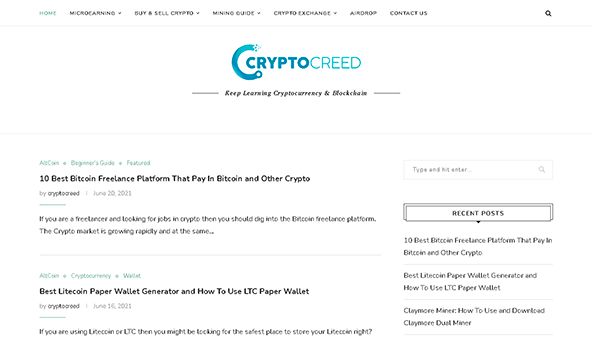 Kryptowalutowe credo (cryptocreed.com)