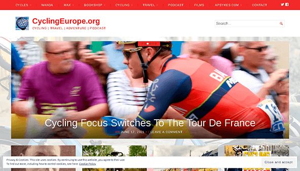Ciclismo na Europa (cyclingeurope.org)
