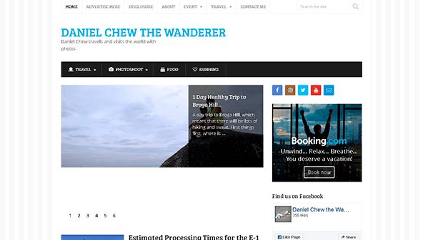 Daniel Chew der Wanderer (danielctw.com)