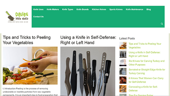 Daves cuchillo mundo (davesknifeworld.com)
