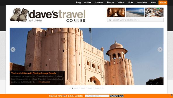 Daves resehörna (davestravelcorner.com)