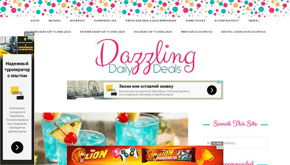Deslumbrantes ofertas diarias (dazzlingdailydeals.com)