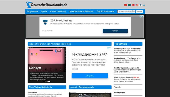 Descargas en alemán (deutschedownloads.de)