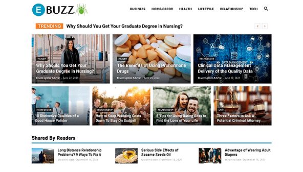 Ebuzz pók (ebuzzspider.com)