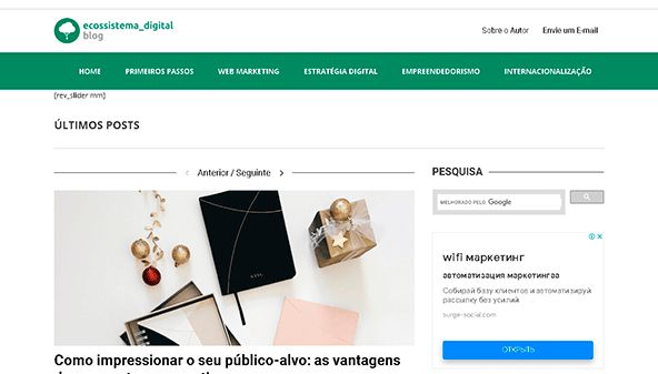 Blog sull'ecosistema digitale (ecossistemadigital.pt)
