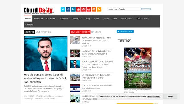 Ekurd dagliga nyheter Kurdistan (ekurd.net)