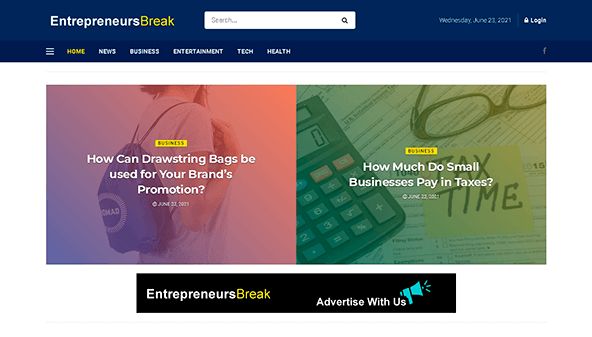 Entreprenörer bryter (entrepreneursbreak.com)
