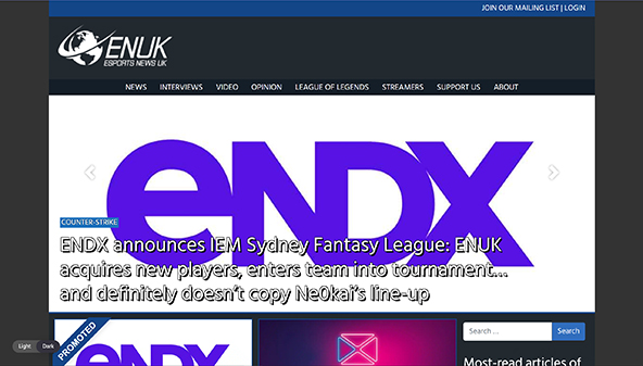Esports hírek (esports-news.co.uk)
