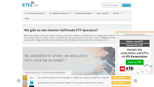 Comparación del plan de ahorro ETF (etfs.de)