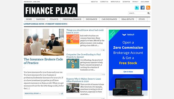 Praça de finanças (financeplaza.org)