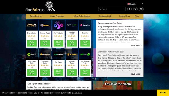 البحث عن كازينوهات عادلة (findfaircasinos.com)