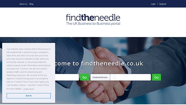 Encontre a agulha (findtheneedle.co.uk)