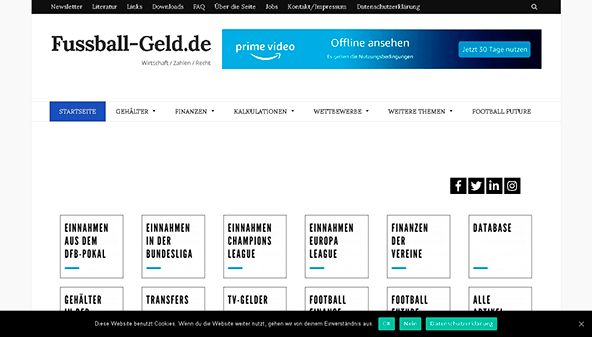 Pieniądze na piłkę nożną (fussball-geld.de)