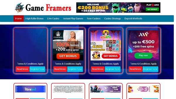 Inramare av spel (gameframers.com)