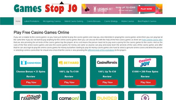 Spelen slutar jo (gamesstopjo.com)